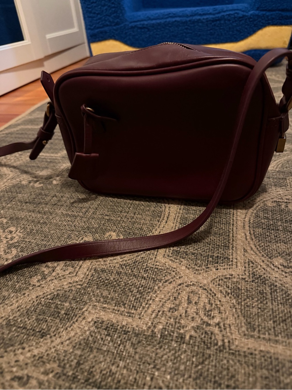 J. Crew Crossbody Camera Bag in Burgundy